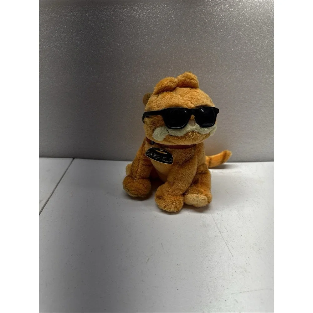 TY Beanie Baby Cool Cat‎ Garfield  Sunglasses Stuffed Animal Plush 2004 No Tag